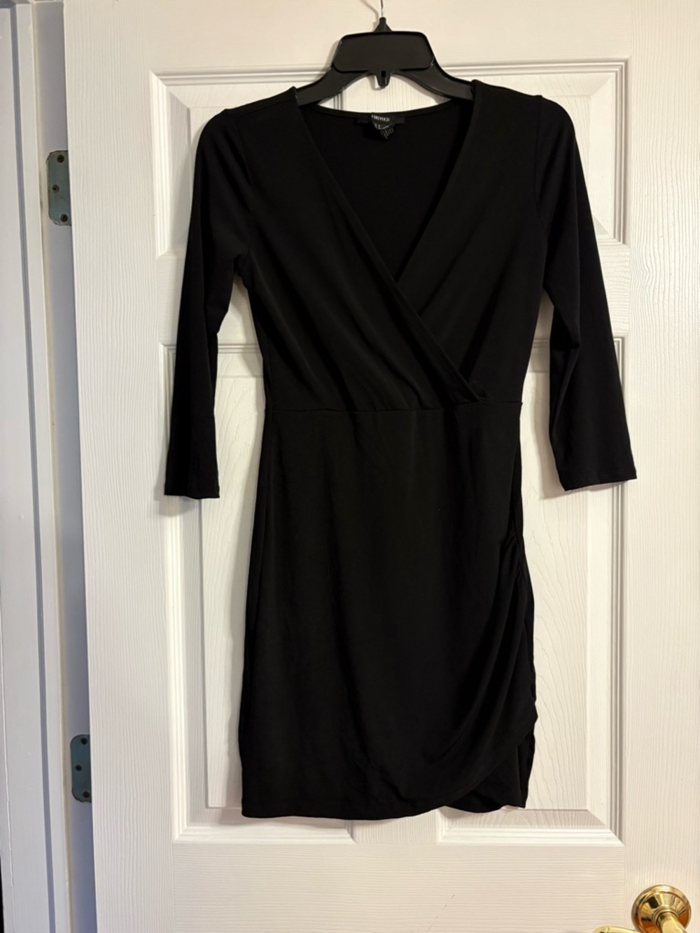 Forever 21 V neck Black Dress